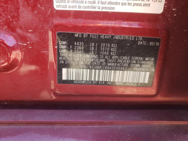 Photo 10 from auction – 2010 SUBARU LEGACY 2.5 with VIN 4S3BMCC69A3235463