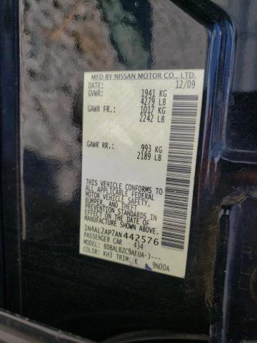 Photo 10 from auction – 2010 NISSAN ALTIMA BAS with VIN 1N4AL2AP7AN442576