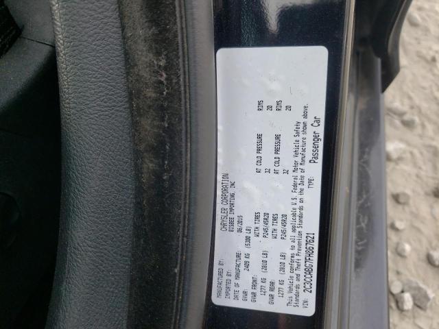 Photo 10 from auction – 2015 CHRYSLER 300 S with VIN 2C3CCABG7FH867621