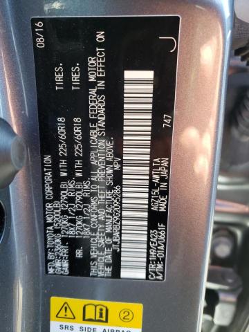 Photo 10 from auction – 2016 LEXUS NX 200T BA with VIN JTJBARBZ9G2095286