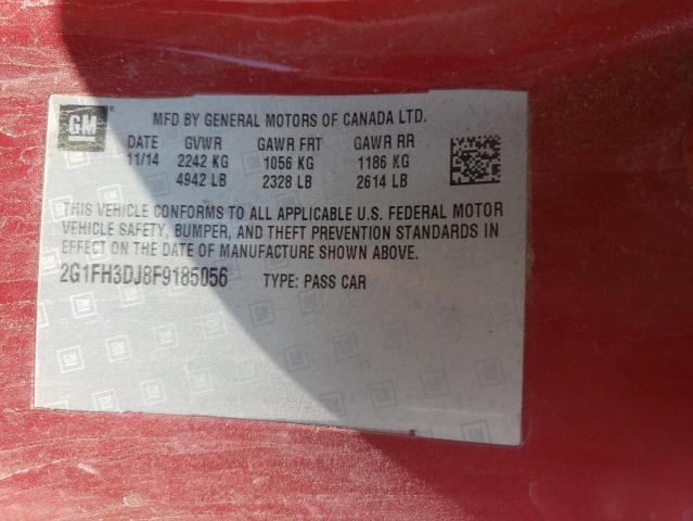 Photo 10 from auction – 2015 CHEVROLET CAMARO SS with VIN 2G1FH3DJ8F9185056