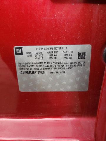 Photo 10 from auction – 2014 CHEVROLET MALIBU LTZ with VIN 1G11H5SL2EF131669