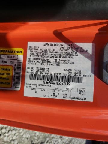 Photo 10 from auction – 2015 FORD MUSTANG with VIN 1FA6P8AM1F5352785