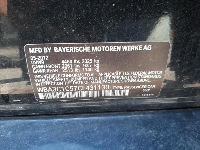 Photo 10 from auction – 2012 BMW 328 I SULE with VIN WBA3C1C57CF431130