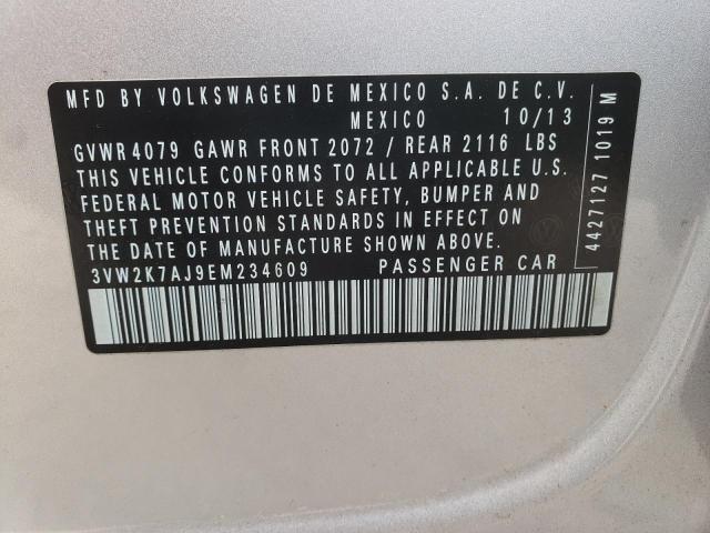 Photo 10 from auction – 2014 VOLKSWAGEN JETTA BASE with VIN 3VW2K7AJ9EM234609