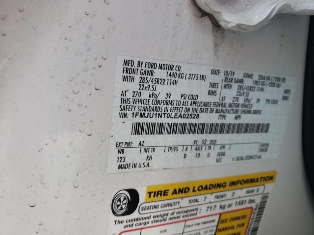 Photo 10 from auction – 2020 FORD EXPEDITION with VIN 1FMJU1NT0LEA02528