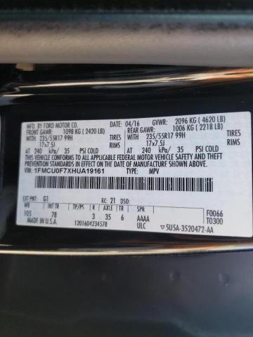 Photo 10 from auction – 2017 FORD ESCAPE S with VIN 1FMCU0F7XHUA19161