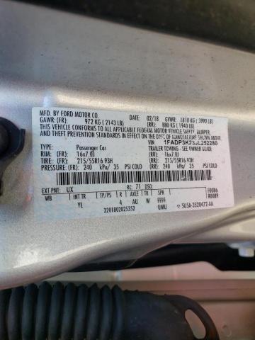 Photo 10 from auction – 2018 FORD FOCUS SE with VIN 1FADP3K23JL252280
