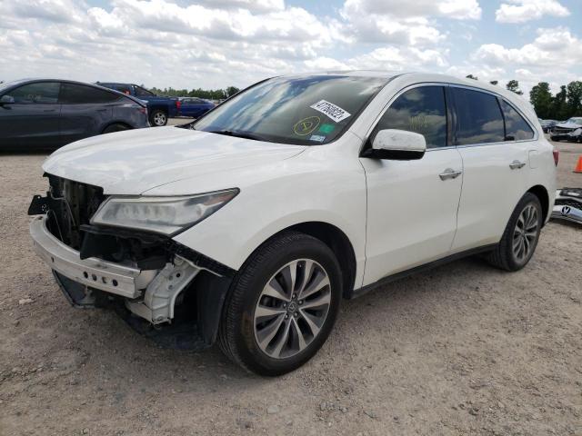 Photo 2 from auction – 2014 ACURA MDX TECHNO with VIN 5FRYD3H45EB014032