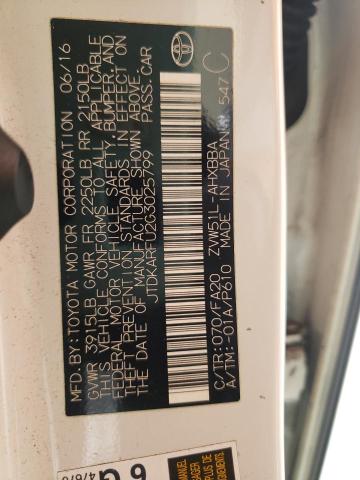Photo 10 from auction – 2016 TOYOTA PRIUS with VIN JTDKARFU2G3025799