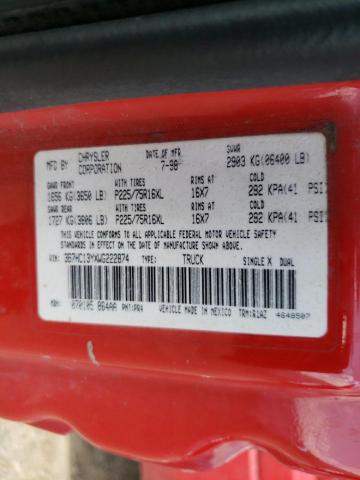 Photo 10 from auction – 1998 DODGE RAM 1500 with VIN 3B7HC13YXWG222874