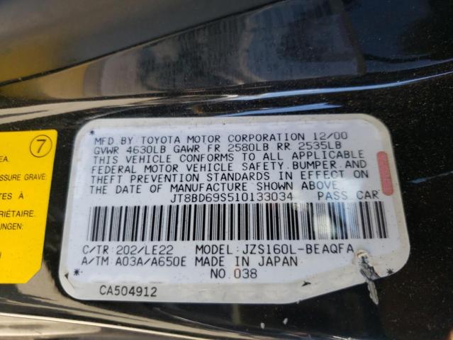 Photo 10 from auction – 2001 LEXUS GS 300 with VIN JT8BD69S510133034