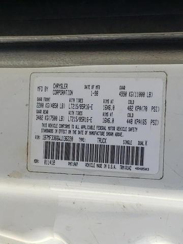 Photo 10 from auction – 1998 DODGE RAM 3500 with VIN 1B7MF3366WJ136220