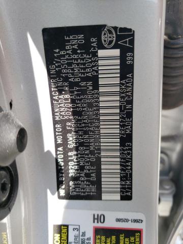 Photo 10 from auction – 2015 TOYOTA COROLLA L with VIN 2T1BURHE9FC313399