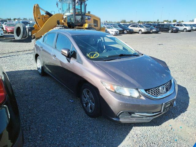 HONDA CIVIC LX 2014 with VIN 19XFB2F5XEE266630 - Photo from auction