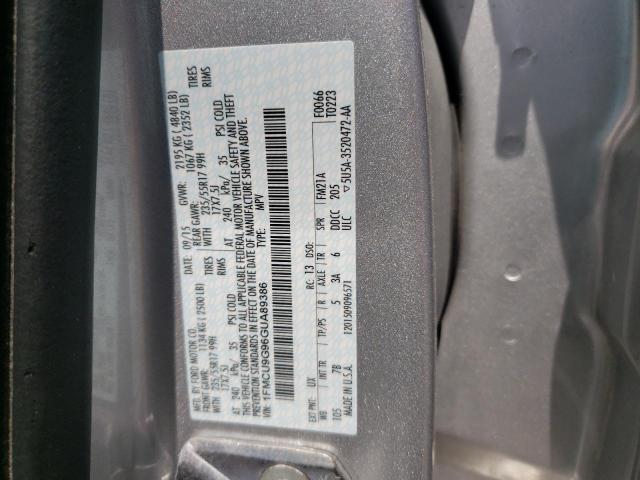 Photo 10 from auction – 2016 FORD ESCAPE SE with VIN 1FMCU9G96GUA89386