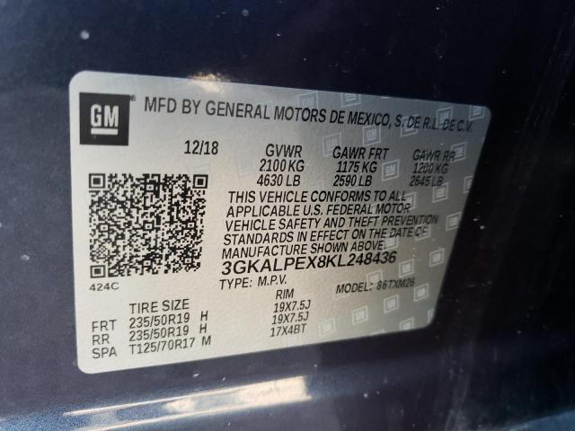 Photo 10 from auction – 2019 GMC TERRAIN SL with VIN 3GKALPEX8KL248436