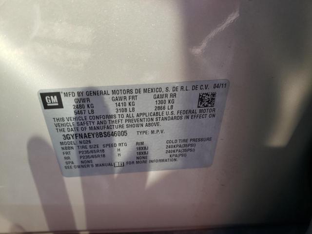 Photo 10 from auction – 2011 CADILLAC SRX LUXURY with VIN 3GYFNAEY8BS646005