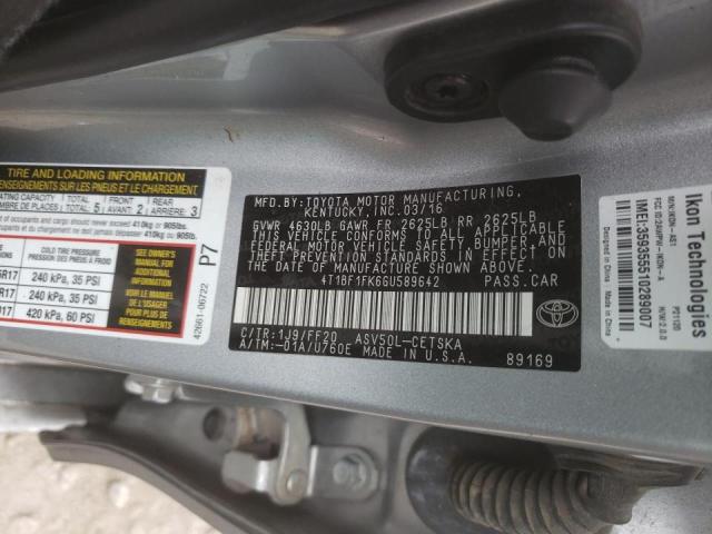 Photo 10 from auction – 2016 TOYOTA CAMRY LE with VIN 4T1BF1FK6GU589642