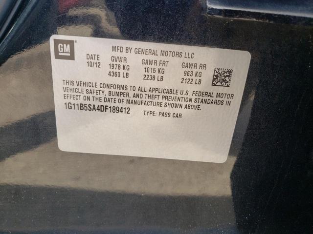 Photo 10 from auction – 2013 CHEVROLET MALIBU LS with VIN 1G11B5SA4DF189412