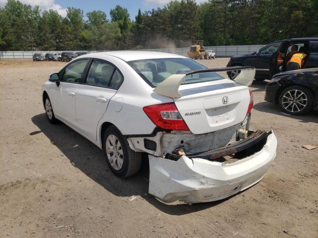 Photo 3 from auction – 2012 HONDA CIVIC LX with VIN 19XFB2F54CE013560
