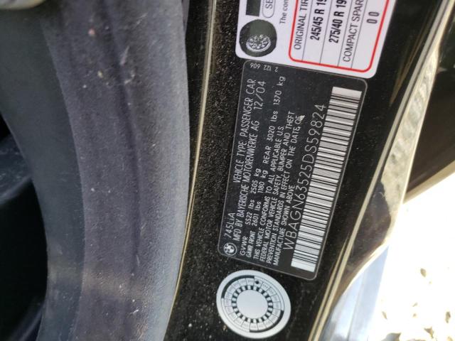 Photo 10 from auction – 2005 BMW 745 LI with VIN WBAGN63525DS59824