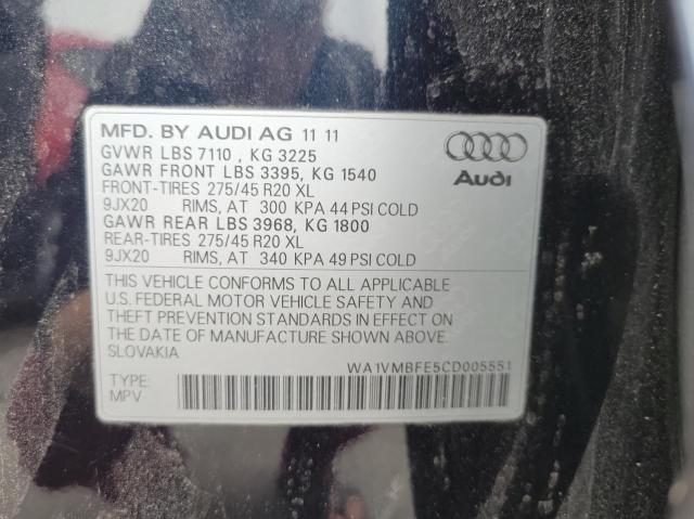 Photo 10 from auction – 2012 AUDI Q7 PRESTIG with VIN WA1VMBFE5CD005551