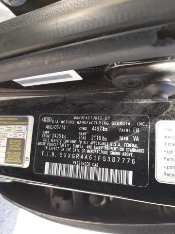 Photo 10 from auction – 2015 KIA OPTIMA SX with VIN 5XXGR4A61FG387776