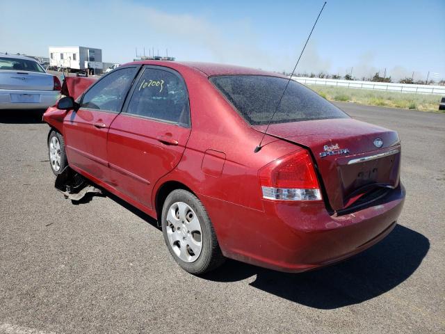 Photo 3 from auction – 2009 KIA SPECTRA EX with VIN KNAFE222295663220
