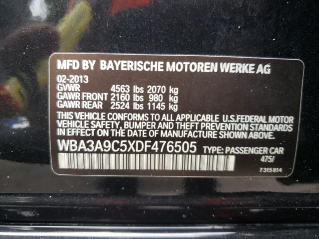 Photo 10 from auction – 2013 BMW 335 I with VIN WBA3A9C5XDF476505