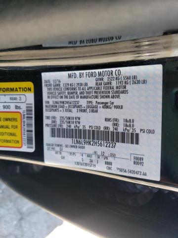 Photo 10 from auction – 2017 LINCOLN CONTINENTA with VIN 1LN6L9HK2H5612237
