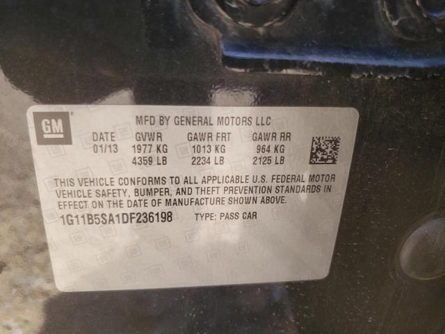 Photo 10 from auction – 2013 CHEVROLET MALIBU LS with VIN 1G11B5SA1DF236198