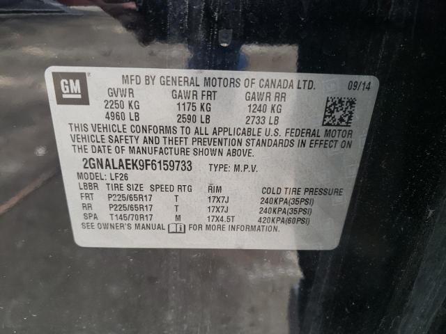 Photo 10 from auction – 2015 CHEVROLET EQUINOX LS with VIN 2GNALAEK9F6159733