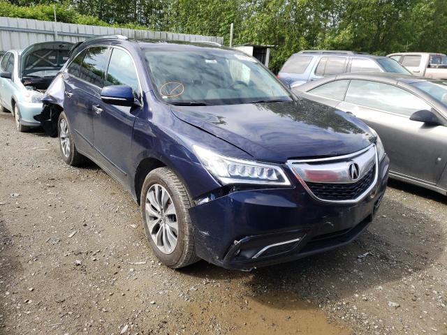 ACURA MDX TECHNO 2014 с VIN 5FRYD4H4XEB008250 - Фото с аукциона