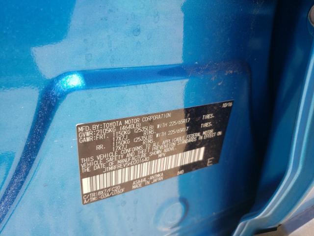 Photo 10 from auction – 2017 TOYOTA RAV4 XLE with VIN JTMRFREV5HD201640