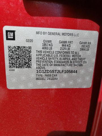 Photo 10 from auction – 2020 CHEVROLET MALIBU LT with VIN 1G1ZD5ST2LF105844