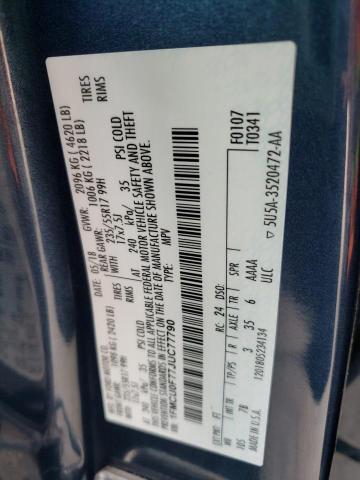 Foto 10 de la subasta – 2018 FORD ESCAPE S con VIN 1FMCU0F77JUC77790