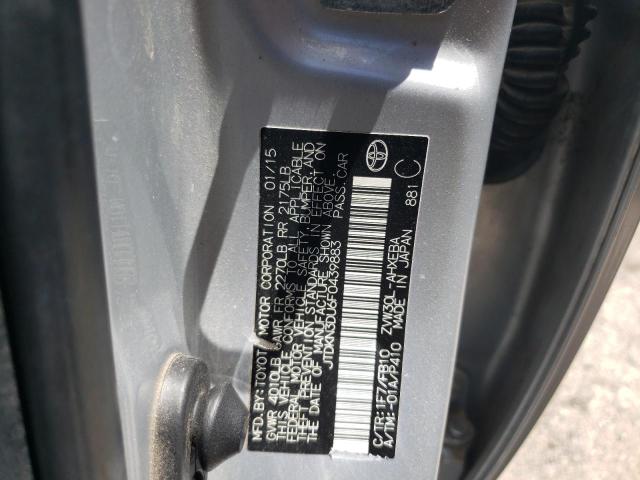 Photo 10 from auction – 2015 TOYOTA PRIUS with VIN JTDKN3DU6F0439883