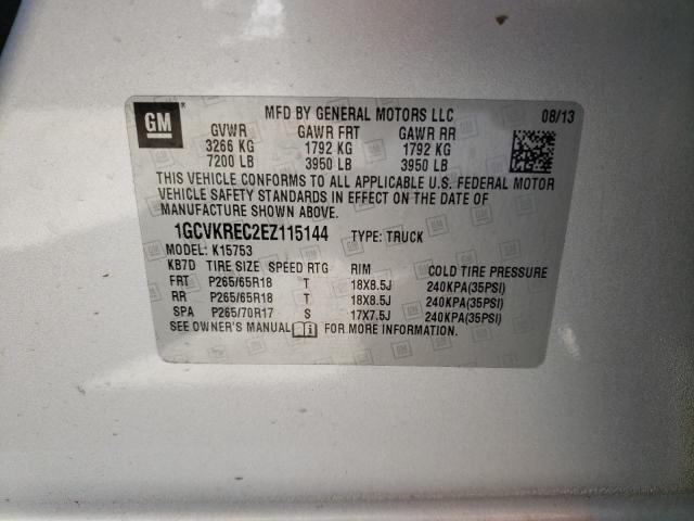Photo 10 from auction – 2014 CHEVROLET SILVERADO with VIN 1GCVKREC2EZ115144