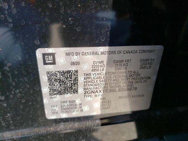 Photo 10 from auction – 2020 CHEVROLET EQUINOX PR with VIN 2GNAXYEX6L6268879