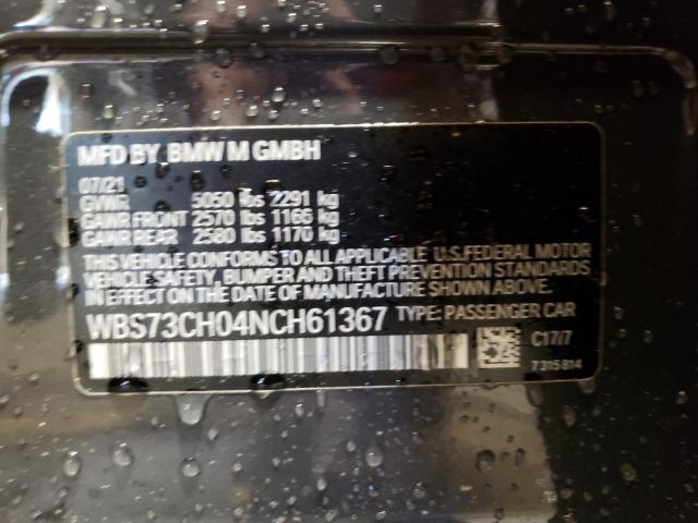 Photo 10 from auction – 2022 BMW M5 CS with VIN WBS73CH04NCH61367