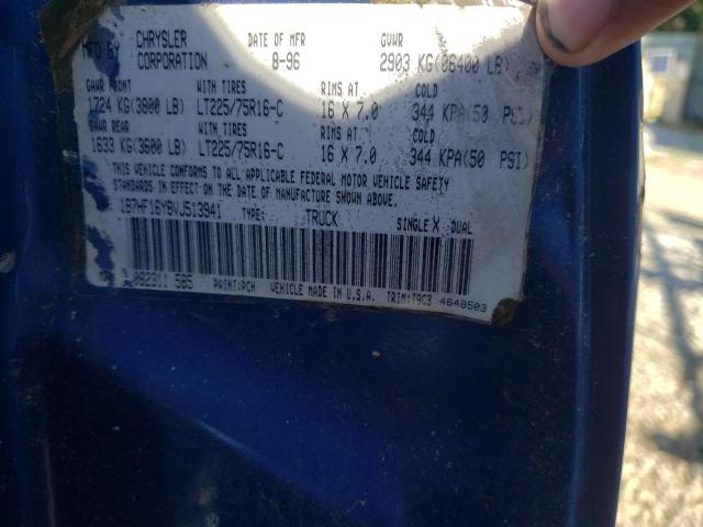 Photo 10 from auction – 1997 DODGE RAM 1500 with VIN 1B7HF16Y8VJ513941