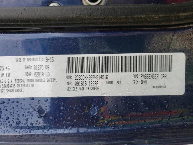 Photo 10 from auction – 2015 DODGE CHARGER SX with VIN 2C3CDXHG0FH914916