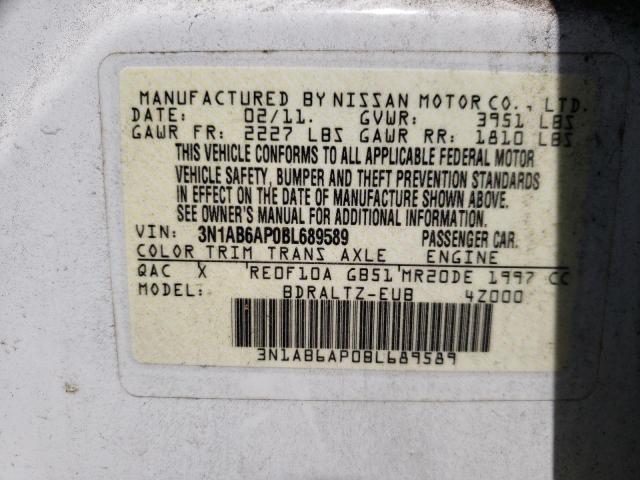 Photo 10 from auction – 2011 NISSAN SENTRA 2.0 with VIN 3N1AB6AP0BL689589