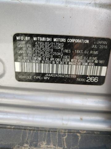 Photo 10 from auction – 2016 MITSUBISHI OUTLANDER with VIN JA4AD2A36GZ062399
