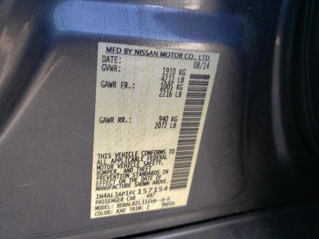 Photo 10 from auction – 2015 NISSAN ALTIMA with VIN 1N4AL3AP1FC157154