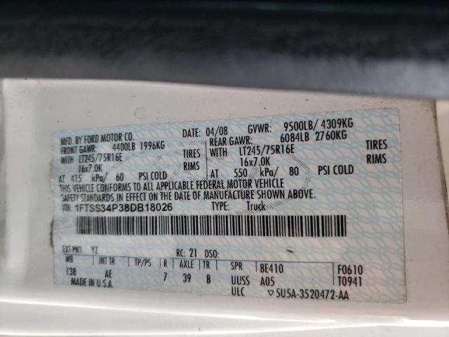 Photo 10 from auction – 2008 FORD ECON E350 with VIN 1FTSS34P38DB18026