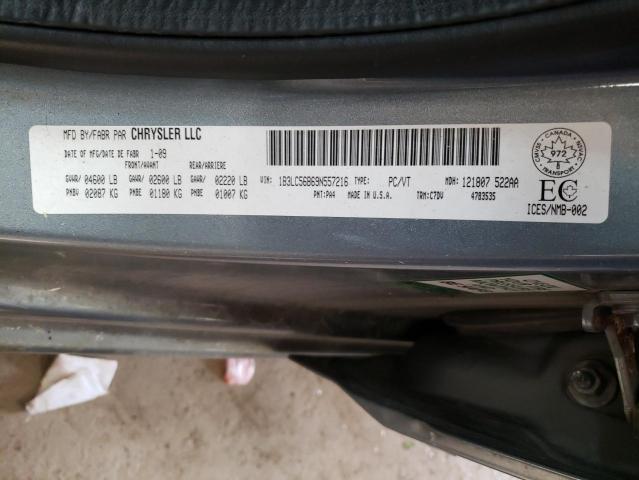 Photo 10 from auction – 2009 DODGE AVENGER SX with VIN 1B3LC56B69N557216