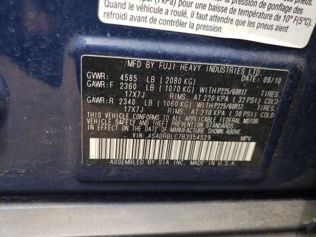 Снимка 10 от търг – 2011 SUBARU OUTBACK 2. с VIN 4S4BRBLC7B3354529