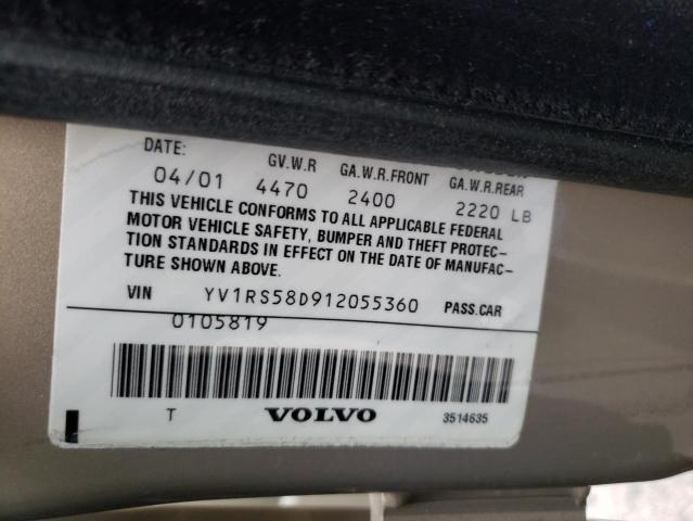 Photo 10 from auction – 2001 VOLVO S60 2.4T with VIN YV1RS58D912055360